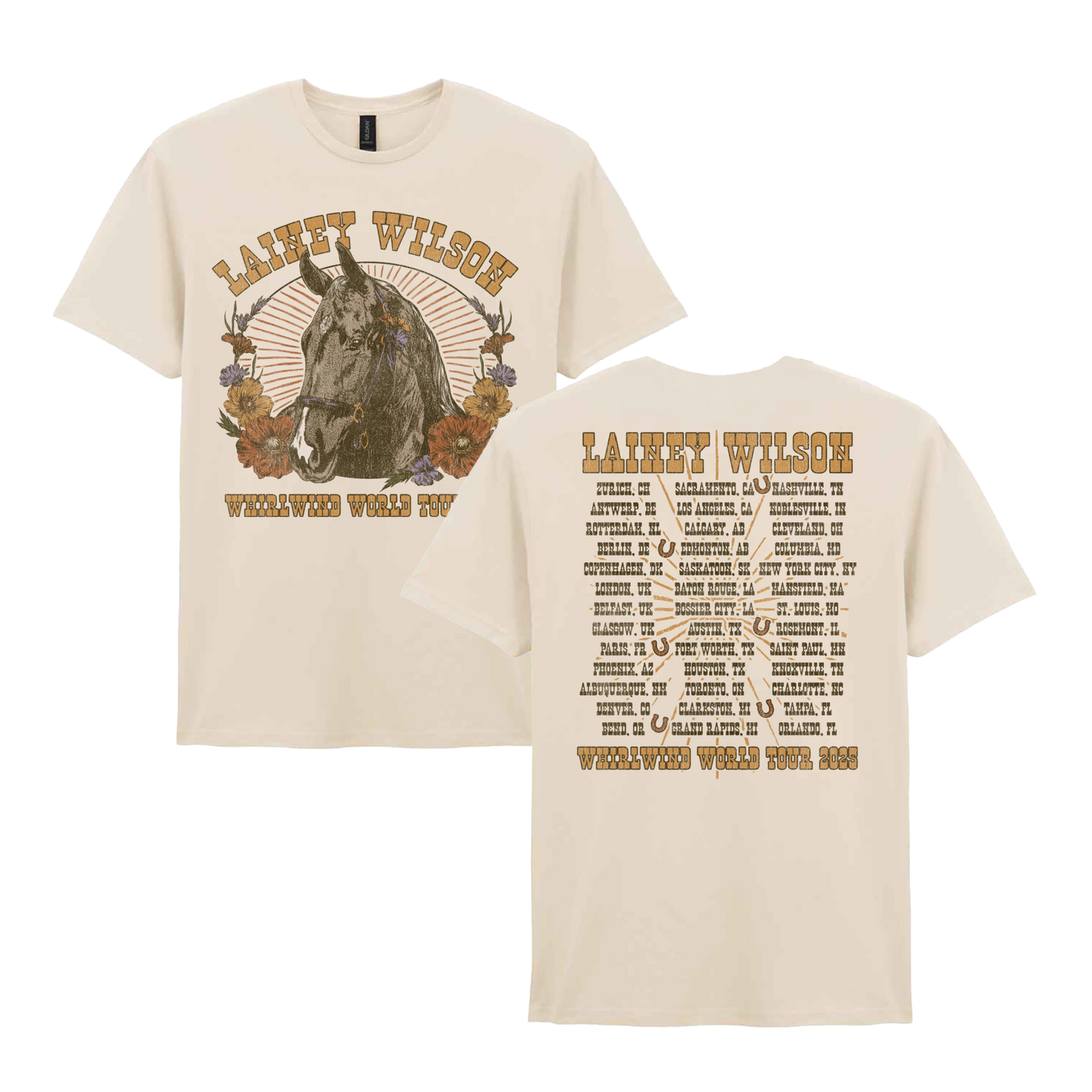 Horse Sunburst Tour T-Shirt