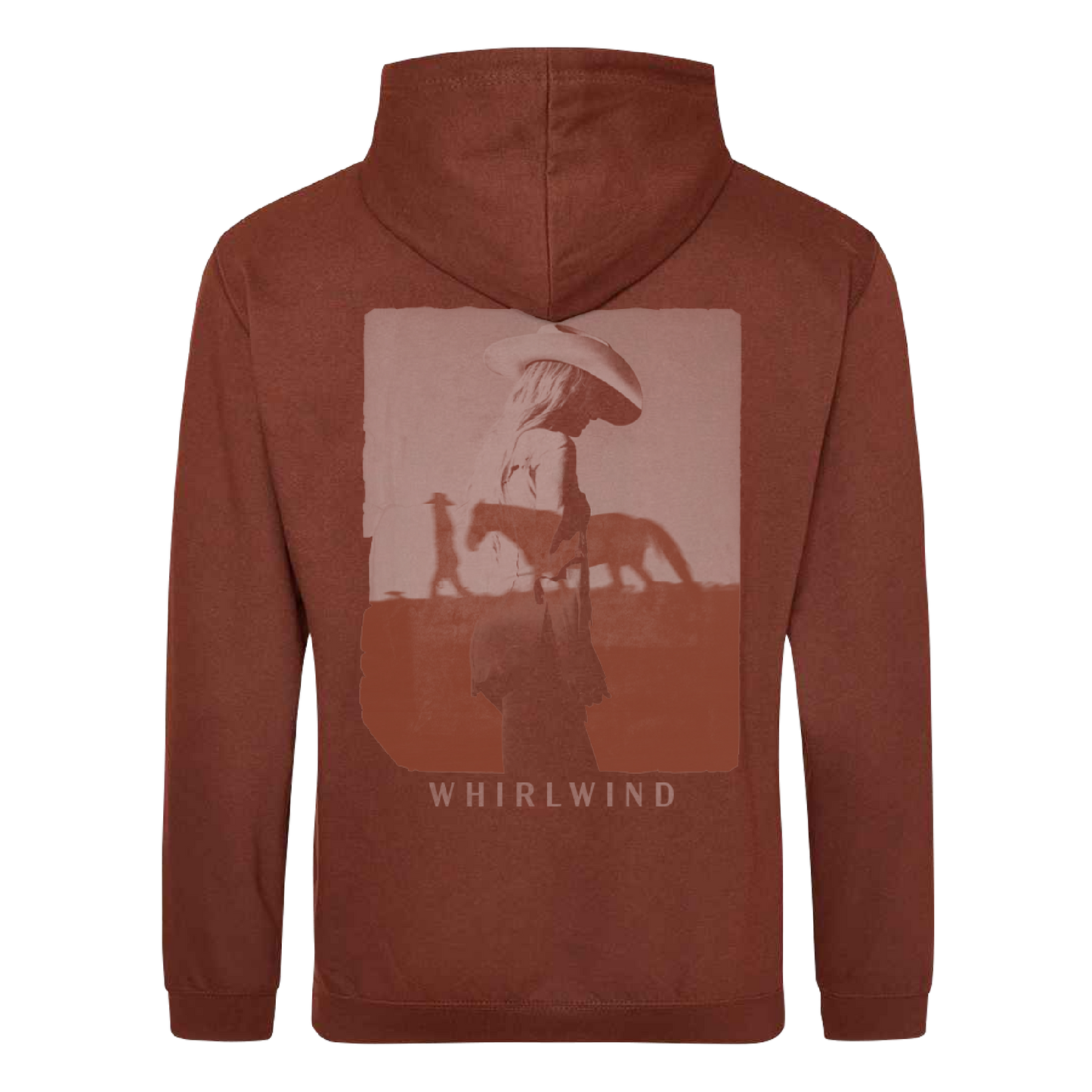 Whirlwind Red Rust Pullover Hoodie