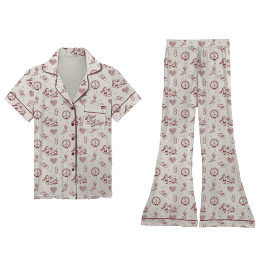 Peace, Love, and Cowboys Pyjama Set